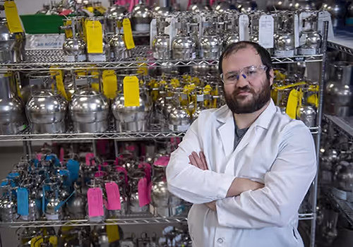 Pace Scientist working in Air Laboratory